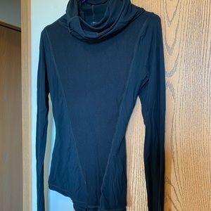 Black Ling Sleeve Turtleneck Shirt